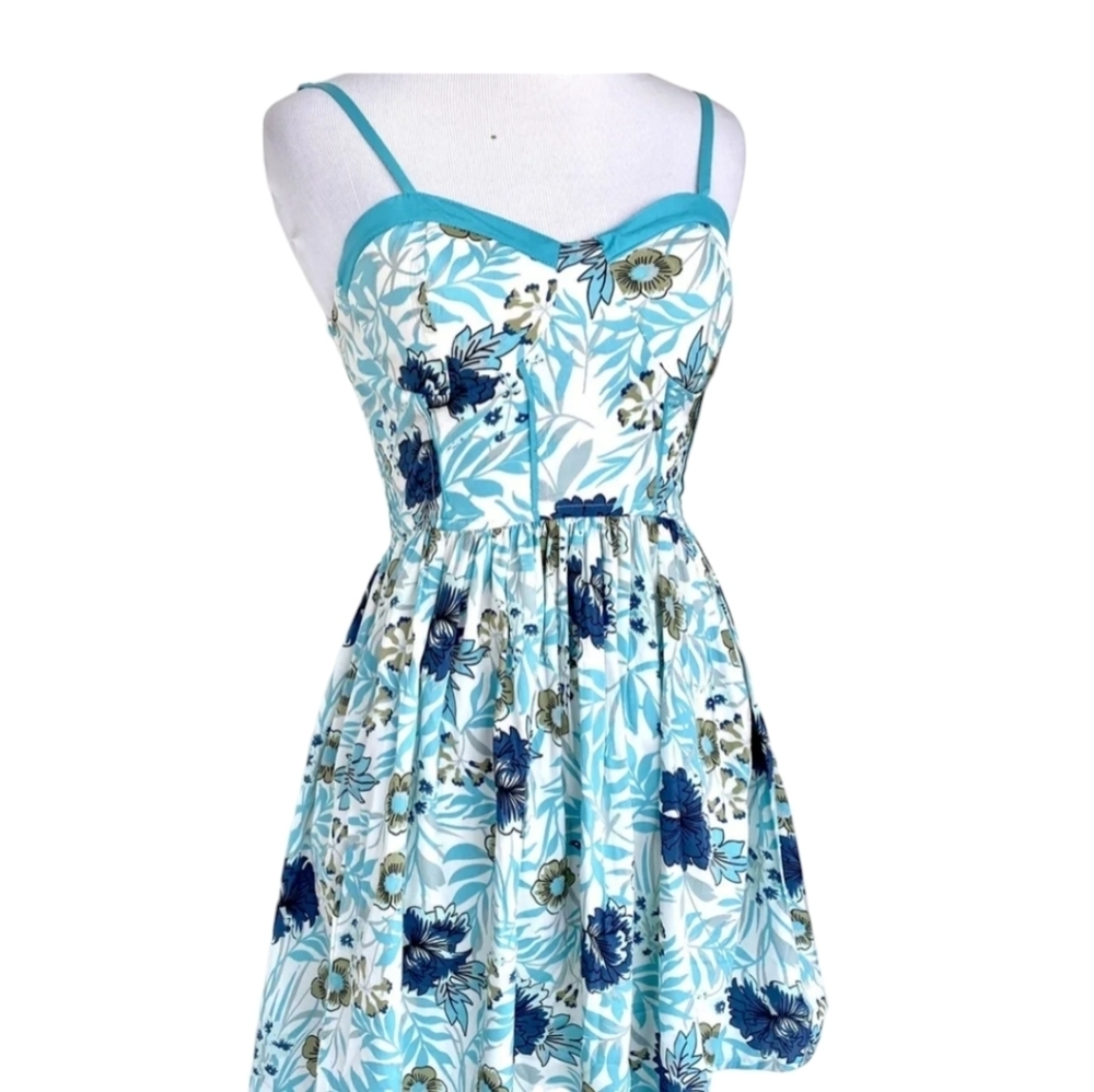 B.O.G Collective Women's Babydoll Beachy Summer Resort Bustier Mini Dress Size S